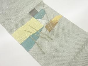 絽綴れ抽象模様織出し名古屋帯